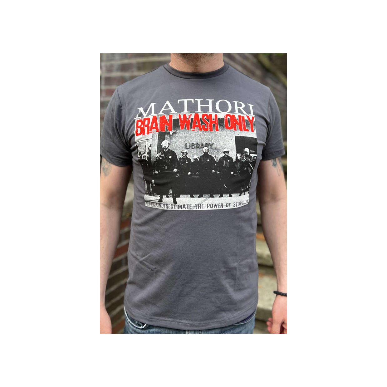 Mathori London - Brain Wash Only T-Shirt (Grey)