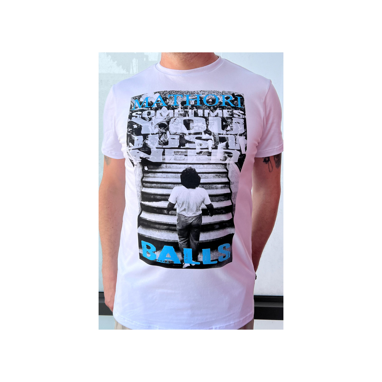 Mathori London - Balls T-Shirt (White)