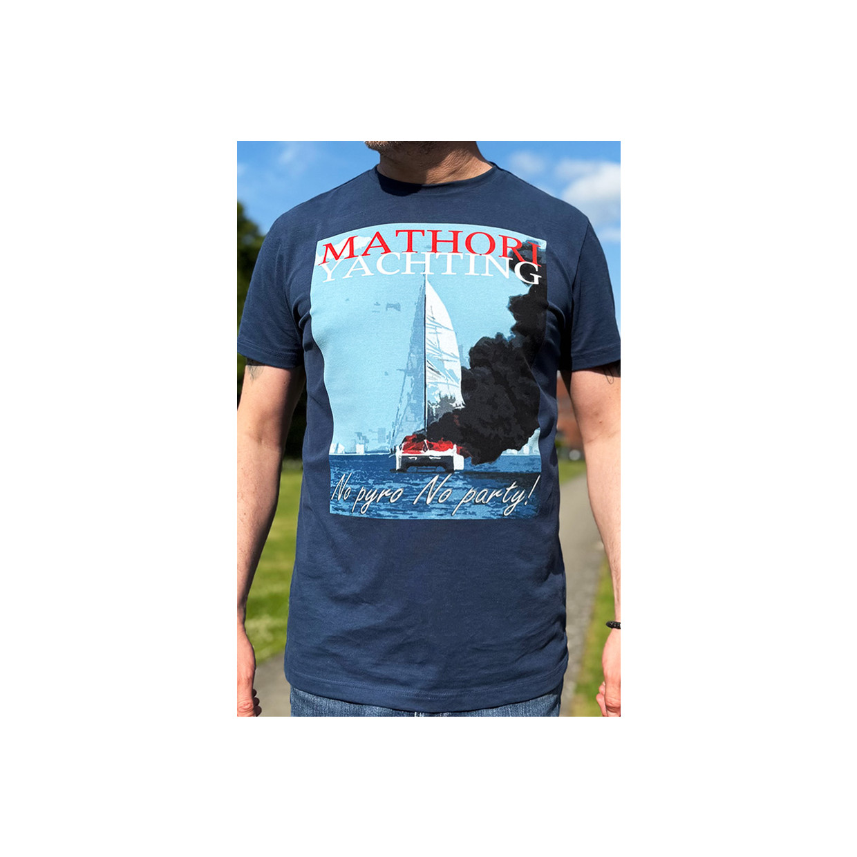 MATHORI LONDON - YACHTING T-SHIRT (JEANS BLUE)