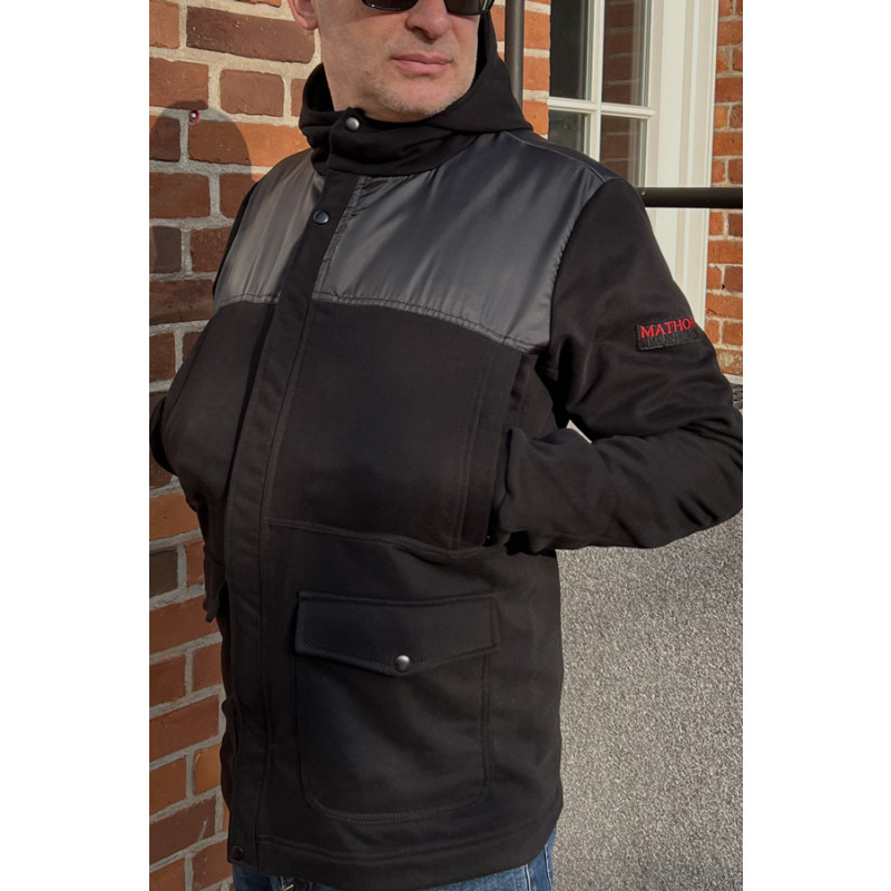Mathori London - Cotton Cardigan Parka (Black)