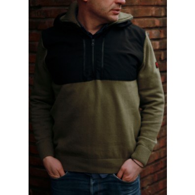 Mathori London - Cotton Knitted Pullover (Olive Green)